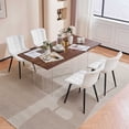 thumbnail image 6 of YOUNIKE Dining Chair 1 PCS Washable PU Fuax Leather Upholstered Accent Side Chair, White, 6 of 7