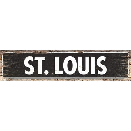  ST  LOUIS  Street Plate Sign Bar Store Shop  Cafe Home  
