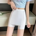 thumbnail image 2 of UOYOTT Double Layer Invisible Under Skirt Shorts Anti-Chafing Crotch Safety Shor& W1 \, 2 of 6