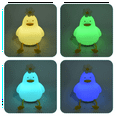 thumbnail image 5 of Flower Duck Night Light,3 Colors Silicone Lights,1200MAh Rechargeable Cute Lamp, Timer Light for Living Room, 5 of 9