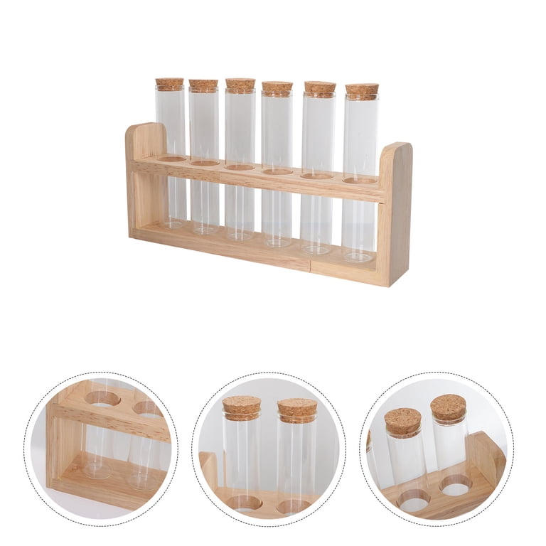 Test Tube Rack Tubes Containers Coffee Organizer Vials Salt Candy