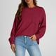 thumbnail image 2 of Tops formales,Blusa de manga larga para mujer, cuello redondo, corte holgado, color liso, largo normal para uso diario, sopatenor, 2 of 8