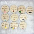 thumbnail image 2 of Set de madera Baby Milestone Cards Miafoire Baby First Holiday, 2 of 6