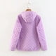 thumbnail image 2 of Puntoco Mujer Moda Casual O-cuello Capucha Color sólido Manga larga Abrigo de algodón suelto Rollbacks Puntoco Puntoco-3260, 2 of 4