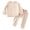M002-Beige, variant on Xudanell 0-3 Months Baby Boy Clothes 2 Piece Solid Color Set Breathable Baby Outfits Winter Home Wear