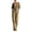 Khaki, variant on JULMCOMO Jumpsuits for Women Deep V Neck Cold Shoulder Casual Rompers Half Sleeve Cinched Waist Wide Leg Summer Jumpsuit with Pockets Black XL