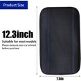 thumbnail image 2 of LAICAIW Four Seasons Universal Armrest Box Mat, Fiber Leather Embossing, Waterproof Car Armrest Seat Cover Center Console Mat (Blue), 2 of 7