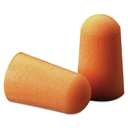3M 1100 29NRR Cordless Foam Single-Use Earplugs - Orange (200/Box)