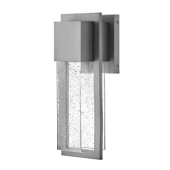 82010AL-LL Lark Alex - 6.5W 1 LED Small Outdoor Wall Lantern In Modern Style-15.75 Inches Tall and 6.25 Inches Wide-Antique Brushed Aluminum Finish