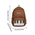 thumbnail image 2 of Piano Backpack Whimsical Twee Backpack Y2k Cute Bookbag Medium Daypack Cutecore Supplies (Light Blue), 2 of 6