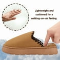 thumbnail image 3 of BERANMEY Cozy Platform Fuzzy Slippers for Women and Men Short Ankle Slippers with Anti-Slip Sole Lined with Warm Furry Perfect for Indoor & Outdoor Use, 3 of 8