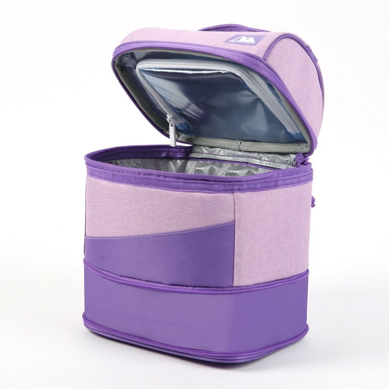 Arctic Zone Expandable Hardbody Lunch Box with Thermal Insulation, Lavender Purple