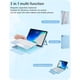 thumbnail image 2 of Funda con teclado vertical para iPad Air de 5.ª generación, 4.ª generación, 10,9 pulgadas, con panel táctil, bonito teclado de color, cubierta trasera magnética transparente, teclado táctil BT, 2 of 7