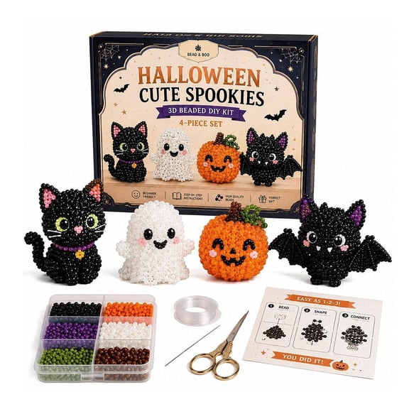 Mini 3D Beaded Animal Kit, DIY Craft Set