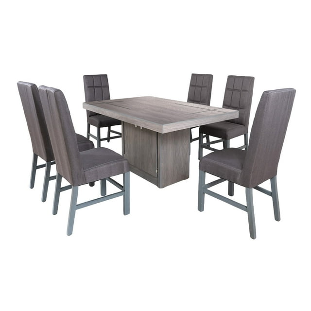 Antecomedor Kessa Muebles Sacramento 6 sillas Gris