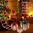 thumbnail image 6 of Christmas Lighted Gift Boxes Clearance Christmas Lighted Boxes Remote Control Set of 3 LED Up Decor Outdoor Up Christmas Boxes Present Decorations Outdoor Yard 3Pcs, 6 of 6