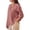 Brick Red, variant on ManxiVoo Breathable Cotton Linen Shirt for Women Classic Button Down Blouse 3/4 Sleeve Top for Business Casual and Weekend Outfits L Size Black