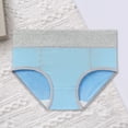 thumbnail image 3 of TNOBHG Women Breathable Briefs Women's Breathable Briefs Double Layer Crotch Panties High Waist Underwear with Stretch Fabric Covered for Health-conscious, 3 of 8