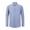 Blue, variant on Men's Wrinkle-Free Solid Long Sleeve Dress Shirt with Spread Collar, Classic Fit for Business