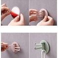 thumbnail image 5 of Gancho autoadhesivo Cocina Gancho de pared creativo Gancho adhesivo de pared Gancho autoadhesivo Gancho sin perforación Gancho de baño 5 piezas (rosa) ER, 5 of 5