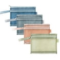 thumbnail image 1 of Desiderio Sac à Fermeture Éclair en Maille avec Poignée, Ensemble de Cartes de Visite Transparent, Adapté pour Documents A5, etc., 1 of 5