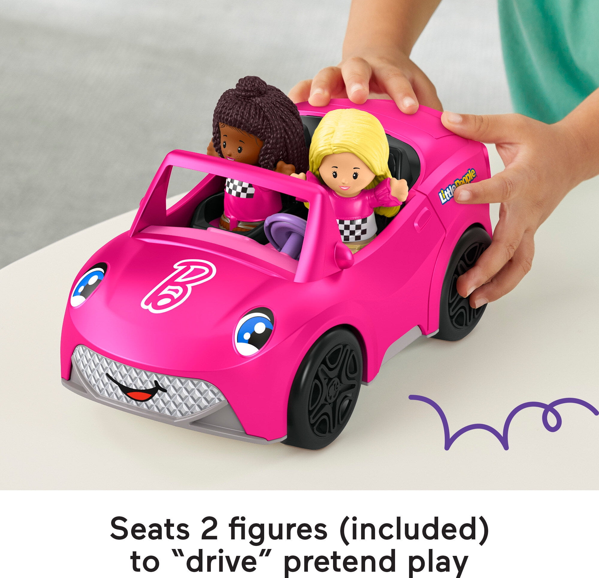 Fisher-Price People Barbie Convertible Toy Car with Music & Figures for Toddlers - Walmart.com