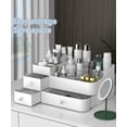 thumbnail image 3 of MIUOPUR Organizador de maquillaje para tocador, organizador de escritorio de gran capacidad con cajones para cosméticos, lápices labiales, joyas, cuidado de uñas, cuidado de la piel, ideal para encime, 3 of 5