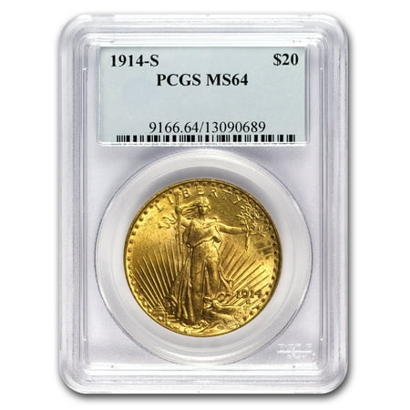 1914 gaudens eagle saint double pcgs ms gold