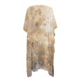 thumbnail image 2 of HELLHERO High Quality Fabrics Bathing Suit Cover Up for Resort Breathable Loose Lush Floral Arch Painting, 2 of 4
