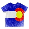 thumbnail image 2 of Colorado Vintage Distressed State Flag All Over Toddler T Shirt Multi 4T, 2 of 2