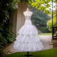 thumbnail image 3 of Elegant Crinoline Underskirt Farthingale Petticoat Skirt for Bridal Gowns Wear, 3 of 10