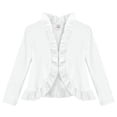 thumbnail image 4 of Girls Soft Cotton Jersey Ruffle Cardigan, 4 of 8
