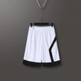 thumbnail image 1 of Men's Basketball Shorts With Pockets, Mesh Running Sports Shorts Breathable/Moisture Wicking white—4XL, 1 of 5