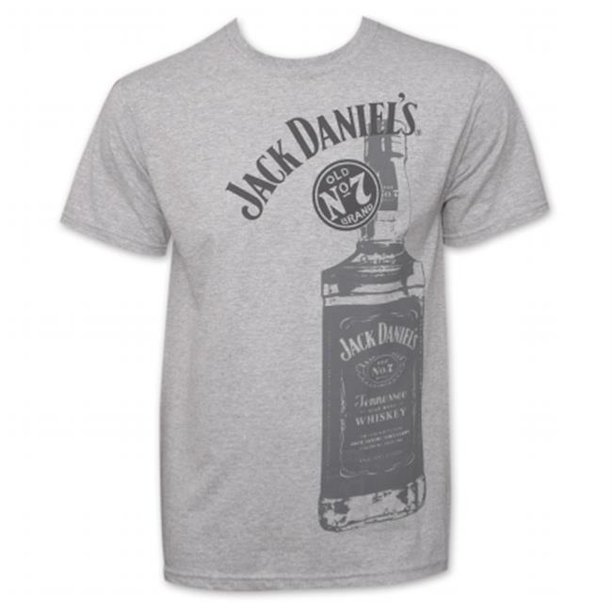 Jack Daniel's Jack Daniels 22799XL Jack Daniels Whiskey Bottle Logo TShirt, Extra Large