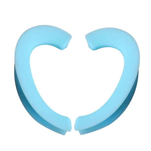 Orejeras de silicona con cubierta facial universal, ganchos para las orejas, protector auditivo antidolor, 3 pares, azul Kearding AF0078-03B