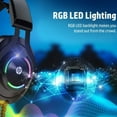 thumbnail image 5 of (1 pack) HP USB Gaming Headset with Microphone 7.1 Virtual Surround Sound and Breathable RGB LED Lighting, 5 of 6