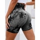 thumbnail image 4 of Pantalones cortos deportivos de yoga y fitness con cintura alta y efecto tie-dye para mujer, sin costuras, para abdomen y caderas ajustadas, Peach Hip Europa y Estados Unidos, 4 of 6