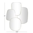 thumbnail image 3 of CosmoLiving by Cosmopolitan 30" x 39" Gold Wall Mirror with Varying Shapes, 3 of 8