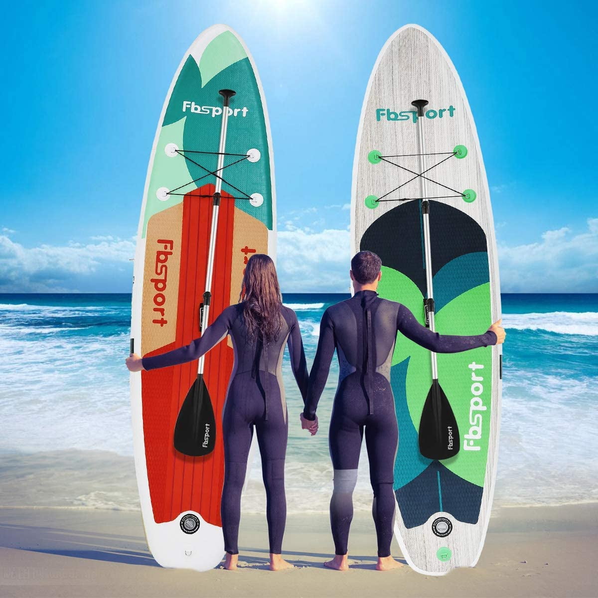 Fbsport 10'6" Inflatable Stand Up Paddle Board Surfboard with All