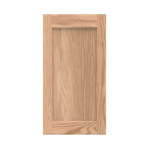 Onestock 17.75W x 23H Unfinished Cabinet Door Replacement, Shaker Style - Oak