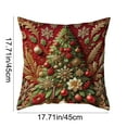 thumbnail image 2 of Darzheoy Christmas Pillow Cover 18x18 Inches Decorative Pillow Case Soft Fabric Hidden Zipper for Sofa Chair Living Room Holiday Decor, 2 of 6