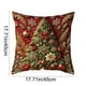 thumbnail image 3 of Seyotauo Red Christmas Pillow Covers 18x18 Farmhouse Christmas Decorations Snowman Wreath Santa Claus Tree Merry Christmas Holly Jolly Winter Holiday Decor Throw Cushion Case for Home Couch, 3 of 6