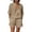 *2-Coffee, variant on VBVC Women's Tie Knot 2 Piece Set,V-Neck Top and Cuffed Shorts For Women, Ladies' Breathable Summer Loungewear With Pockets,Black,S-3XL