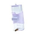 thumbnail image 2 of Alimentador de agua para loros, botella portátil, práctico bebedero para pájaros, dispensador de agua para pinzones canarios, animales pequeños, Púrpura, 2 of 8
