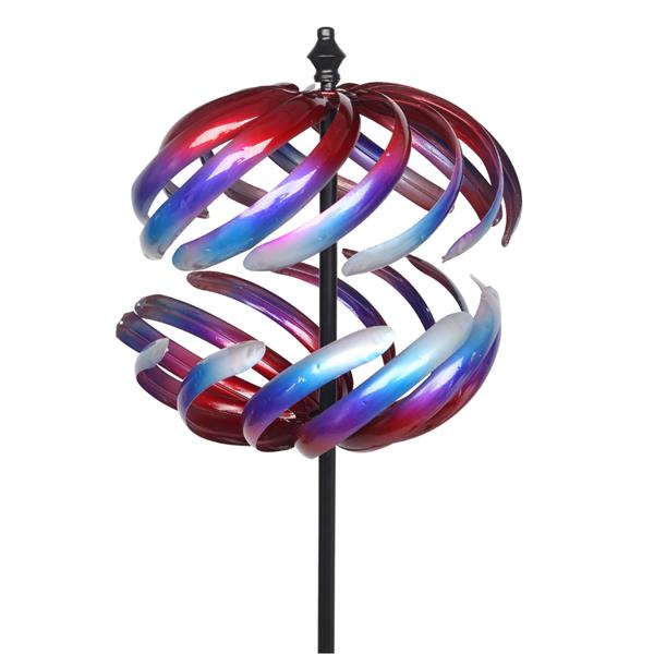Wind Spinner, Outdoor 3D Spherical Shape Yard Spinners Gardening Decorations with Dual Direction