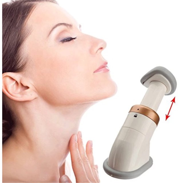 Escote portátil para adelgazar el cuello y ejercicio de mandíbula, reductor de barbilla doble, ejercitador de barbilla y dispositivo de tóner de cuello para hombres y mujeres