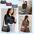 thumbnail image 7 of Crossbody Purse for Women Ladies Soft PU Leather Shoulder Bag with Multiple Pockets, Large Handbag Fashion Tote Top Handle Satchel, Blue, 7 of 7