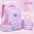 thumbnail image 2 of Weebloom Large School Backpack With Lunch Box Pencil Case For Kids Boys Girls Cute 3Pcs School Bags Set Waterproof 3 Piece Large Capacity Ergonomic Daypack Bookbag Elementary Middle School Pink, 2 of 3