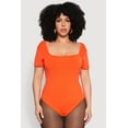 thumbnail image 2 of Womens Plus Size Seamless Square Neck Bodysuit, 2 of 5
