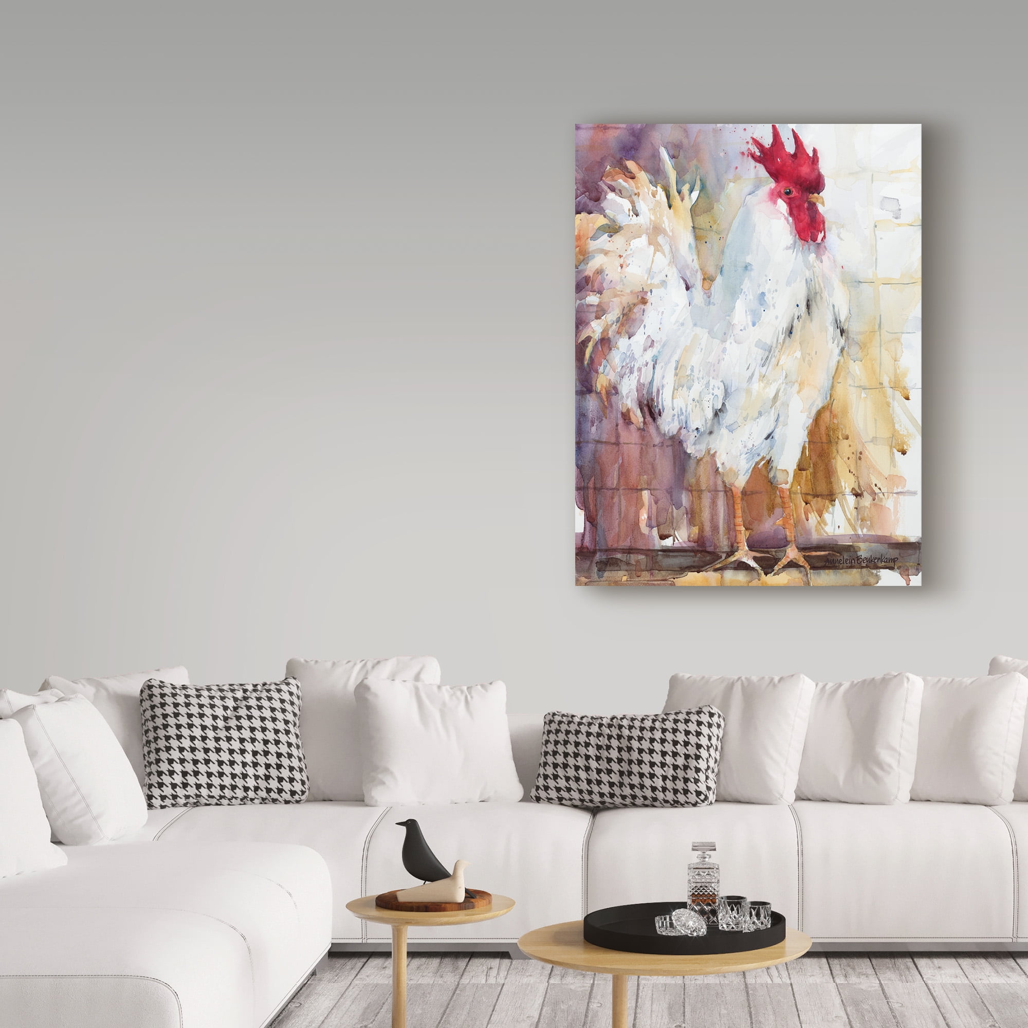 Trademark Fine Art 'Leghorn' Canvas Art by Annelein Beukenkamp